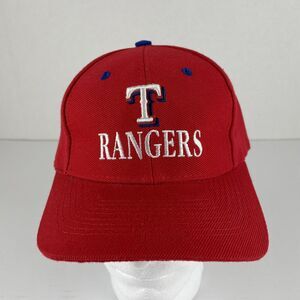 Vintage Texas Rangers Hat Cap Red Logo Athletic MLB Baseball 90s